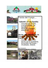 fiesta del fuego en albergue fuente agria